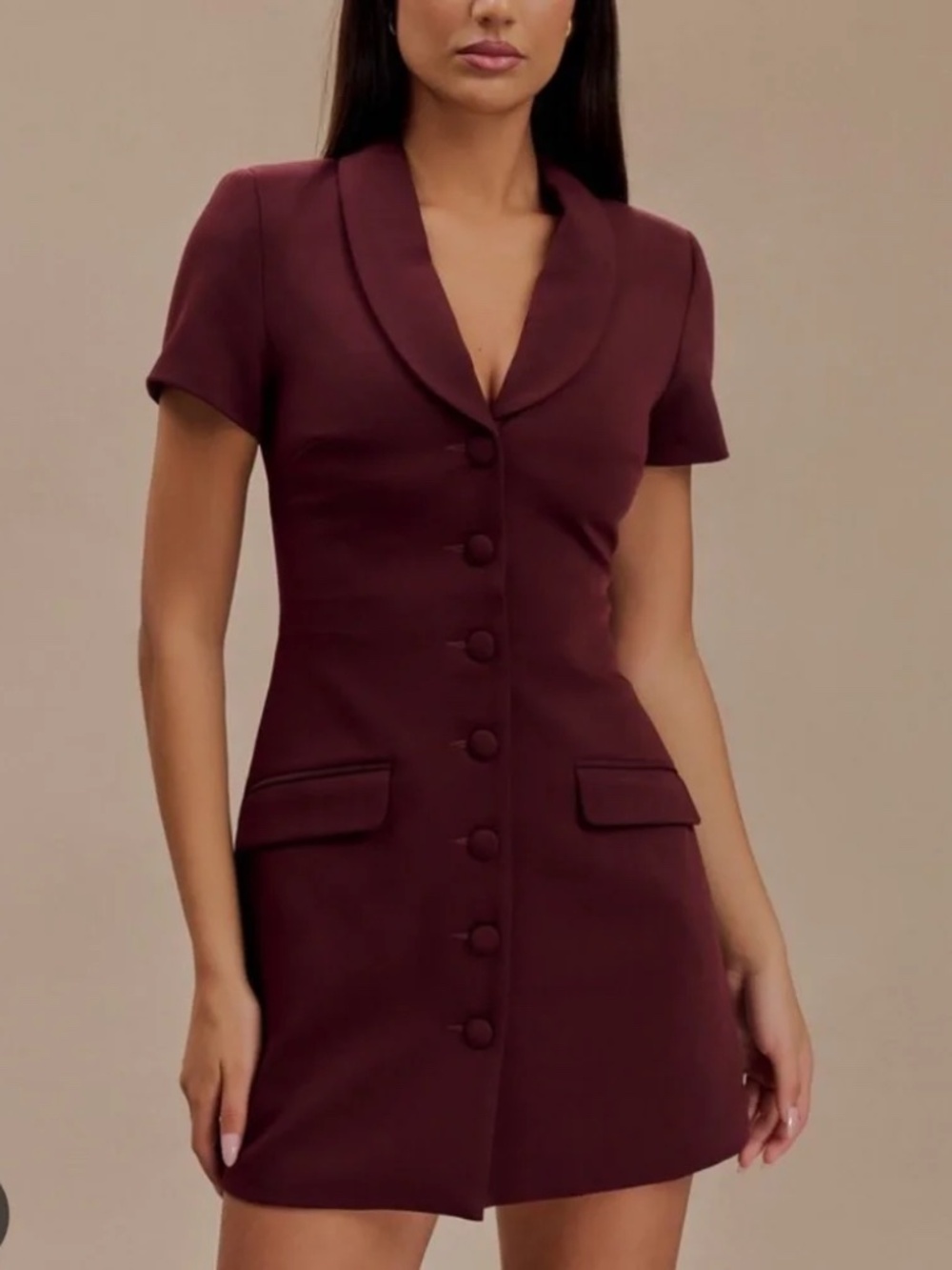 Meshki Paolina Collared Suiting Mini Dress size XL NWT
